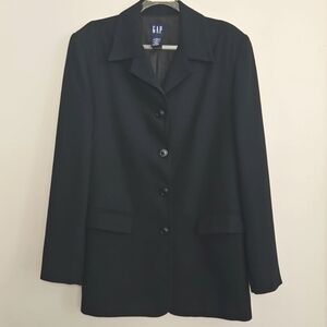 Gap Black Blazer Jacket Womans Size 6